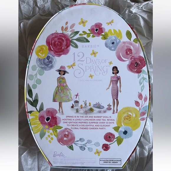 Barbie 12 Days Of Spring Doll & Accessories Signature NRFB HRM27 - Picture 6 of 6